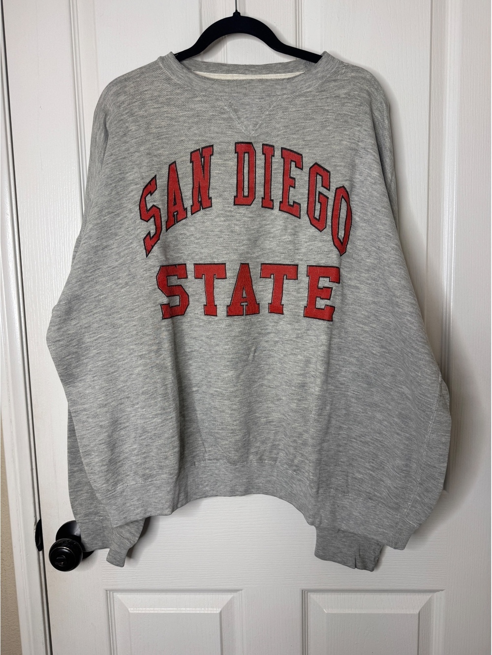 Vintage San Diego State Sweatshirt Galt Sand Gray Red Collegiate Crewneck